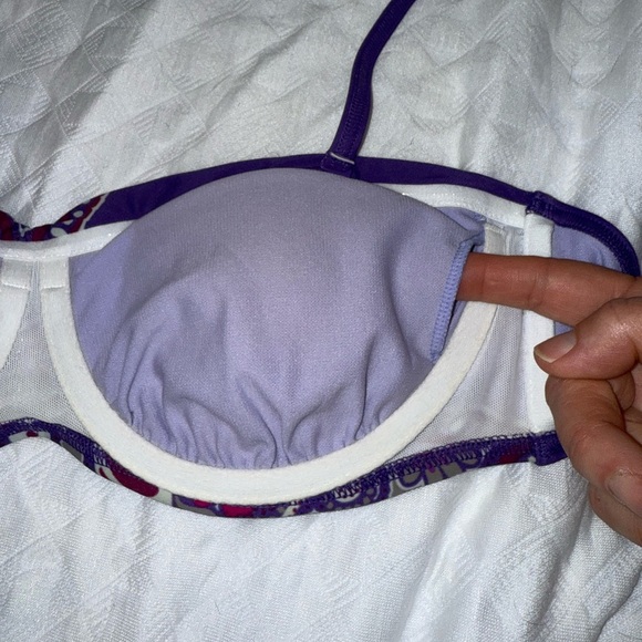 NWT Prana dusted peri jasmine Cosima bikini top Sz L - Picture 7 of 11